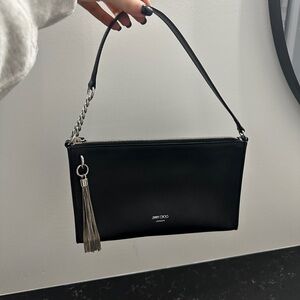 025. Authentic Jimmy Choo Leather Purse with Tassel